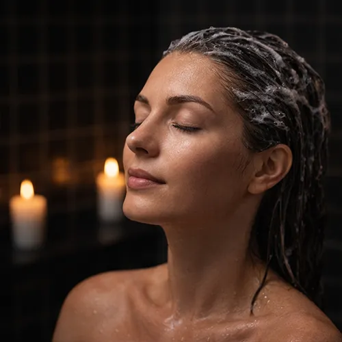 Kalini Black lasciato agire sui capelli